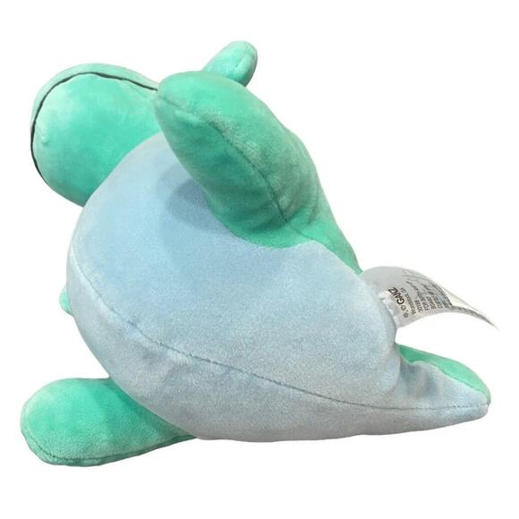 Baby Ganz Cuddle-Me Turquoise Dino T-Rex Plush w/Rattle Lovey Toy 9" EUC - Picture 8 of 10